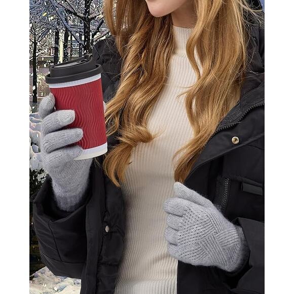 REACH STAR Winter Gloves Women Touchscreen Thermal Knit Warm Cold Weather - Picture 5 of 6
